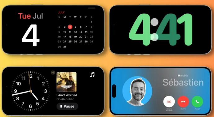 灌云苹果手机维修分享iOS17横屏充电待机显示有什么好处 