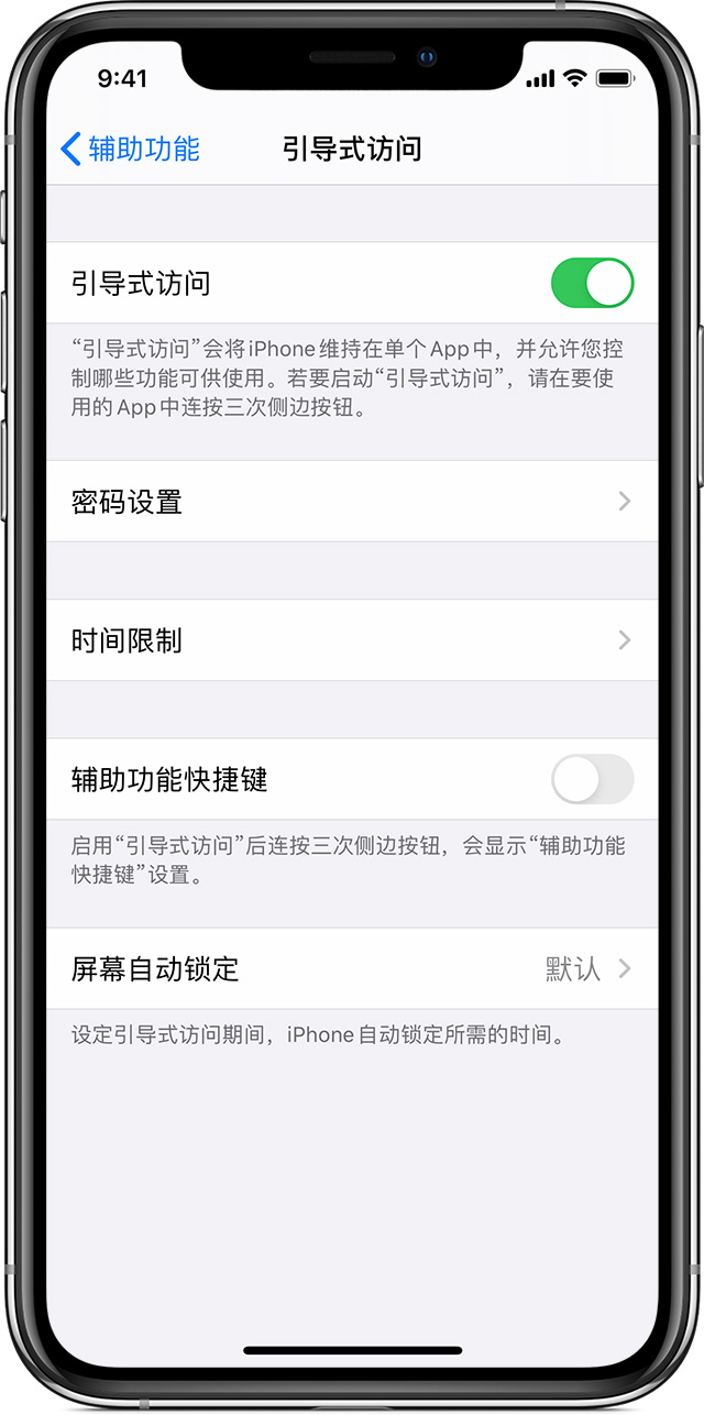 灌云苹果手机维修分享如何在 iPhone 上退出引导式访问 