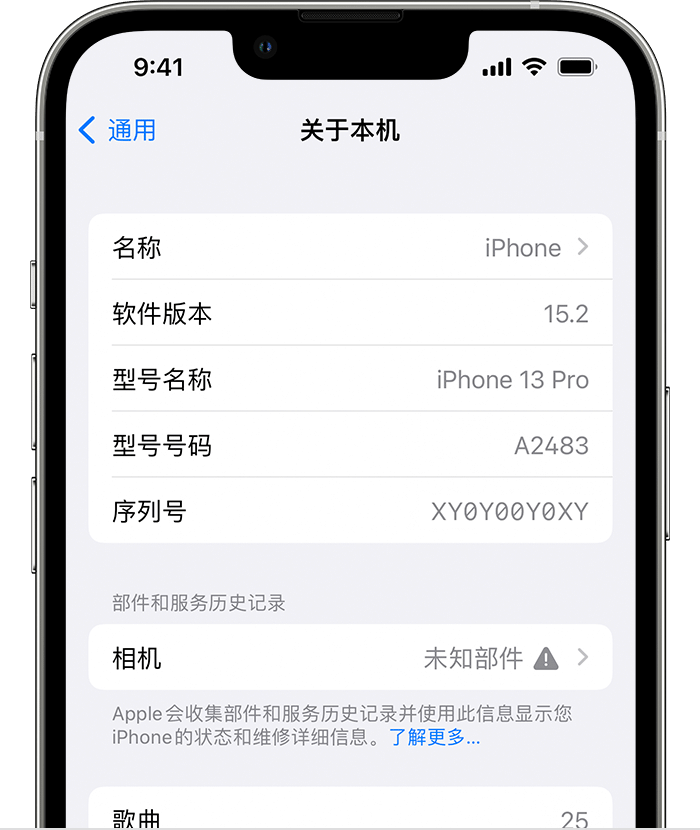 灌云苹果维修分享iPhone 出现提示相机“未知部件”是什么原因？ 