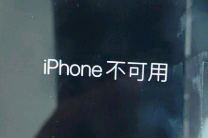 灌云苹果服务网点分享锁屏界面显示“iPhone 不可用”如何解决 